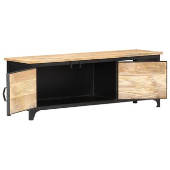 Mueble Para Tv 120x30x40 Cm Madera Maciza De Mango