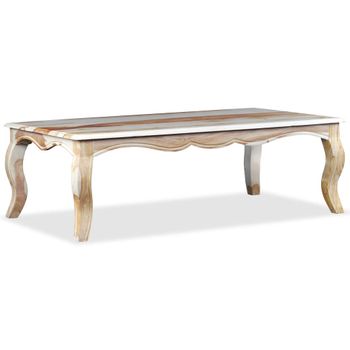 Mesa De Centro De Madera Maciza De Sheesham 110x60x35 Cm