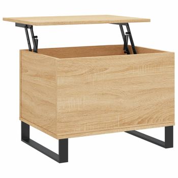 Mesa De Centro Madera Contrachapada Roble Sonoma 60x44,5x45 Cm