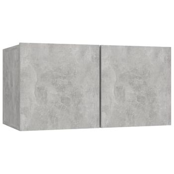 Mueble De Tv Colgante Gris Hormigón 60x30x30 Cm