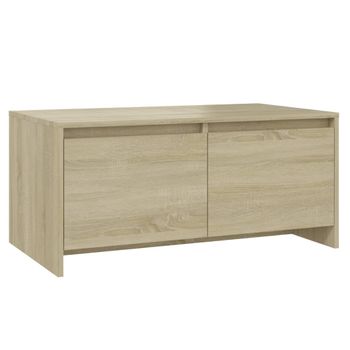 Mesa De Centro Madera De Ingeniería Roble Sonoma 90x50x41,5 Cm