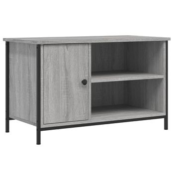 Mueble Para Tv Madera Contrachapada Gris Sonoma 80x40x50 Cm