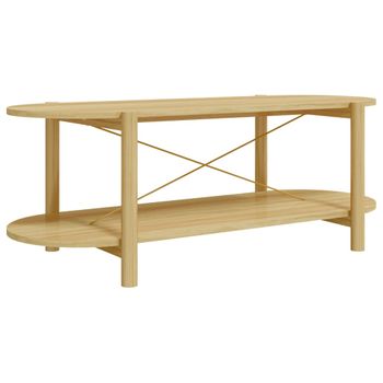 Mesa De Centro Madera Contrachapada 110x48x40 Cm