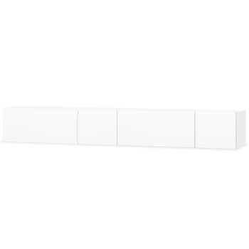 Mueble Para Tv 2 Unidades Contrachapada Blanco Brillo 120x40x34cm