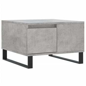 Mesa De Centro Madera Contrachapada Gris Hormigón 55x55x36,5 Cm