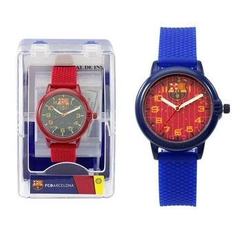 Reloj Fc Barcelona Infantil Correa Azul