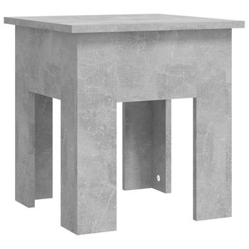 Mesa De Centro Madera De Ingeniería Gris Hormigón 40x40x42 Cm