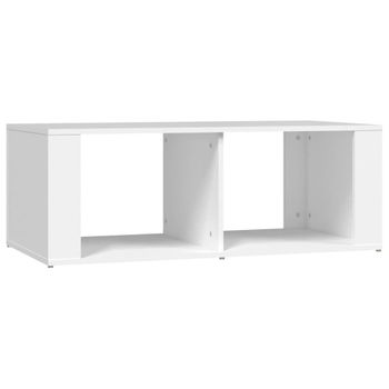 Mesa De Centro Madera Contrachapada Blanco 100x50x36 Cm