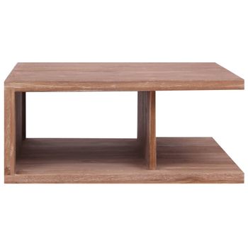 Mesa De Centro De Madera Maciza De Teca 170x70x30 Cm