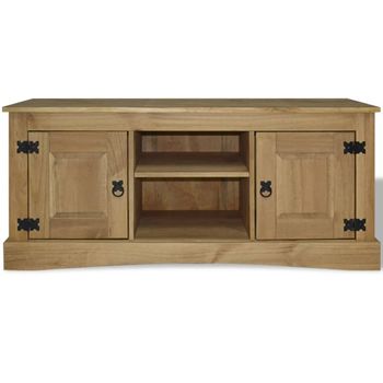 Mueble Para Tv Corona Range De Pino Mexicano 120x40x52 Cm