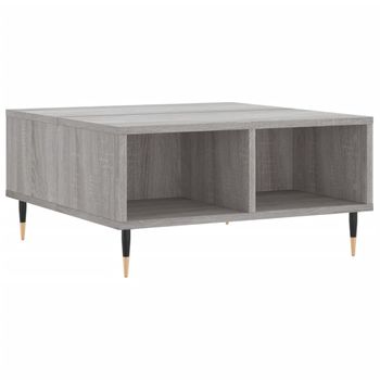 Mesa De Centro Madera De Ingeniería Gris Sonoma 60x60x30 Cm