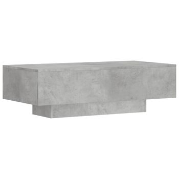 Mesa De Centro Madera De Ingeniería Gris Hormigón 100x49,5x31cm