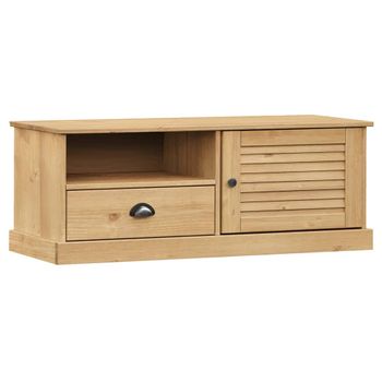 Mueble Para Tv Vigo Madera Maciza De Pino 106x40x40 Cm