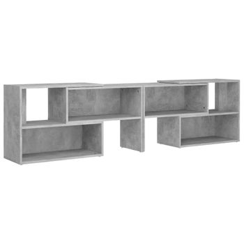 Mueble De Tv Madera Contrachapada Gris Hormigón 149x30x52 Cm