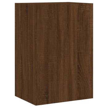 Mueble Tv De Pared Madera Ingeniería Marrón Roble 40,5x30x60 Cm