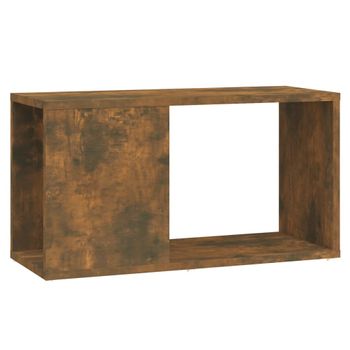 Mueble Para Tv Madera Contrachapada Roble Ahumado 60x24x32 Cm