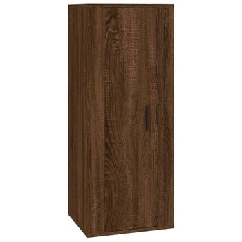 Mueble Para Tv De Pared Roble Marrón 40x34,5x100 Cm