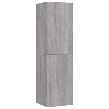 Mueble Para Tv De Pared Gris Sonoma 30,5x30x110 Cm