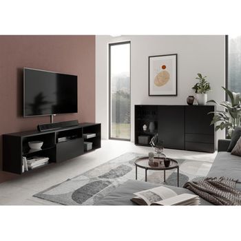 Mueble Para Tv Negro 153,5x31,7x52 Cm