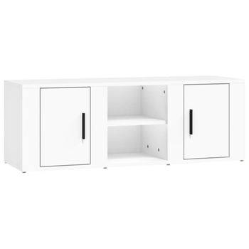 Mueble Para Tv Madera Contrachapada Blanco 100x31,5x35 Cm