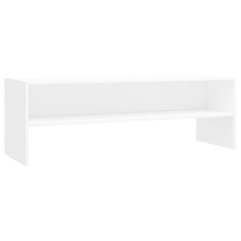 Mueble Para Tv Madera Contrachapada Blanco 120x40x40 Cm