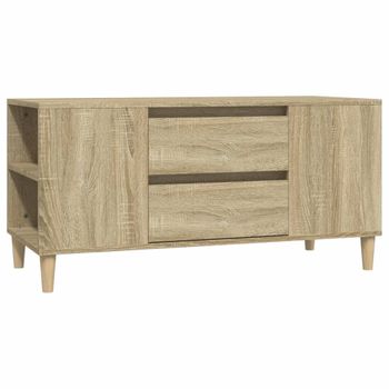 Mueble Para Tv Madera Contrachapada Roble Sonoma 102x44,5x50 Cm