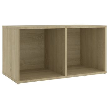 Mueble Para Tv Madera Contrachapada Roble Sonoma 72x35x36,5 Cm