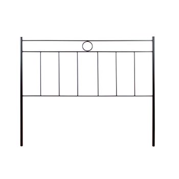 Cabecero De Forja Leo, Color Negro Cabezal Para Cama De 105 Cm, Cama Juvenil (110 Cm X 125 )