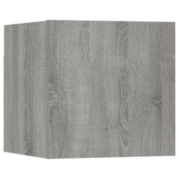 Mueble Para Tv De Pared Gris Sonoma 30,5x30x30 Cm