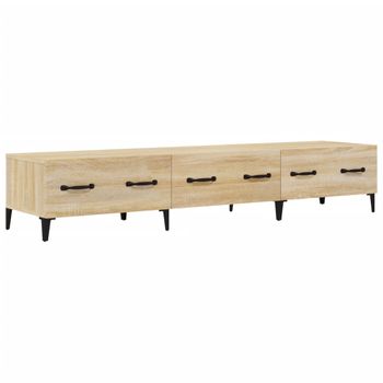 Mueble De Tv Madera Contrachapada Roble Sonoma 150x34,5x30 Cm