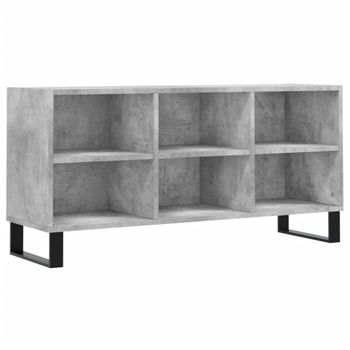 Mueble De Tv Madera De Ingeniería Gris Hormigón 103,5x30x50 Cm