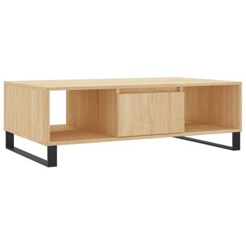 Mesa De Centro Madera De Ingeniería Roble Sonoma 104x60x35 Cm