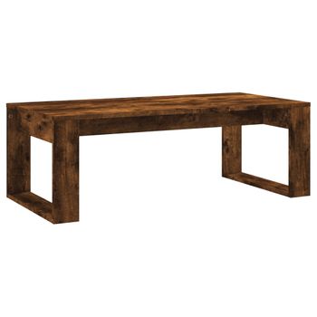 Mesa De Centro Madera De Ingeniería Roble Ahumado 102x50x35 Cm