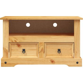 Mueble Para Tv Corona Range De Pino Mexicano 91x43x56 Cm