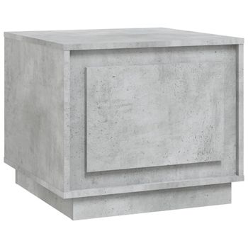 Mesa De Centro Madera Contrachapada Gris Hormigón 51x50x44 Cm