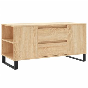 Mesa De Centro Madera De Ingeniería Roble Sonoma 102x44,5x50 Cm