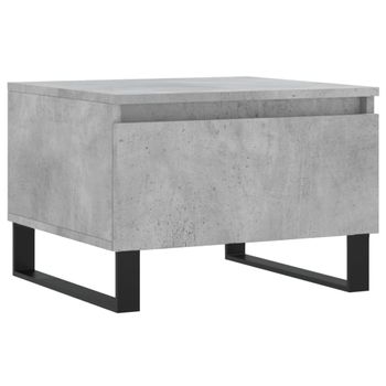 Mesa De Centro Madera De Ingeniería Gris Hormigón 50x46x35 Cm