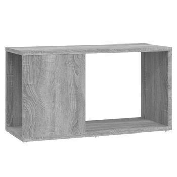 Mueble De Tv Madera Contrachapada Gris Sonoma 60x24x32 Cm