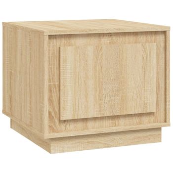 Mesa De Centro Madera Contrachapada Roble Sonoma 51x50x44 Cm