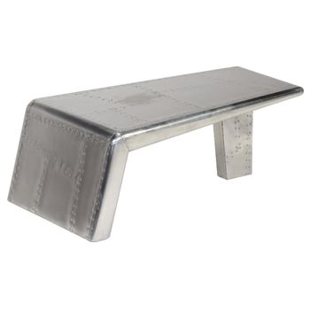 Mesa De Centro Estilo Aviator Vintage Aluminio