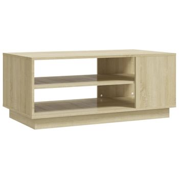 Mesa De Centro Madera De Ingeniería Roble Sonoma 102x55x43 Cm