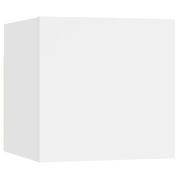 Mueble Para Tv De Pared Blanco 30,5x30x30 Cm