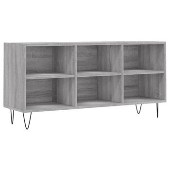 Mueble De Tv Madera De Ingeniería Gris Sonoma 103,5x30x50 Cm