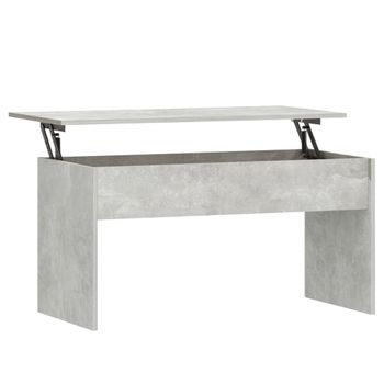 Mesa De Centro Contrachapada Gris Hormigón 102x50,5x52,5 Cm