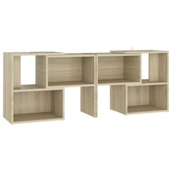 Mueble De Tv Madera Contrachapada Roble Sonoma 104x30x52 Cm