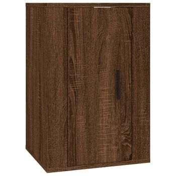 Mueble Para Tv De Pared Roble Marrón 40x34,5x60 Cm