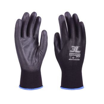 Bolsa De 12 Pares De Guantes Ecocontact Talla 10 - Negro