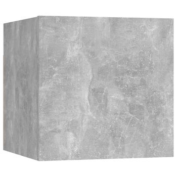 Mueble De Pared Para Tv Gris Hormigón 30,5x30x30 Cm