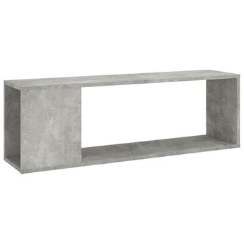 Mueble Para Tv Madera Contrachapada Gris Hormigón 100x24x32 Cm