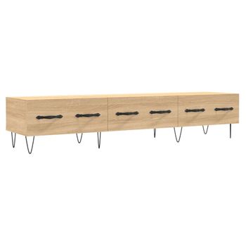 Mueble De Tv Madera De Ingeniería Roble Sonoma 150x36x30 Cm